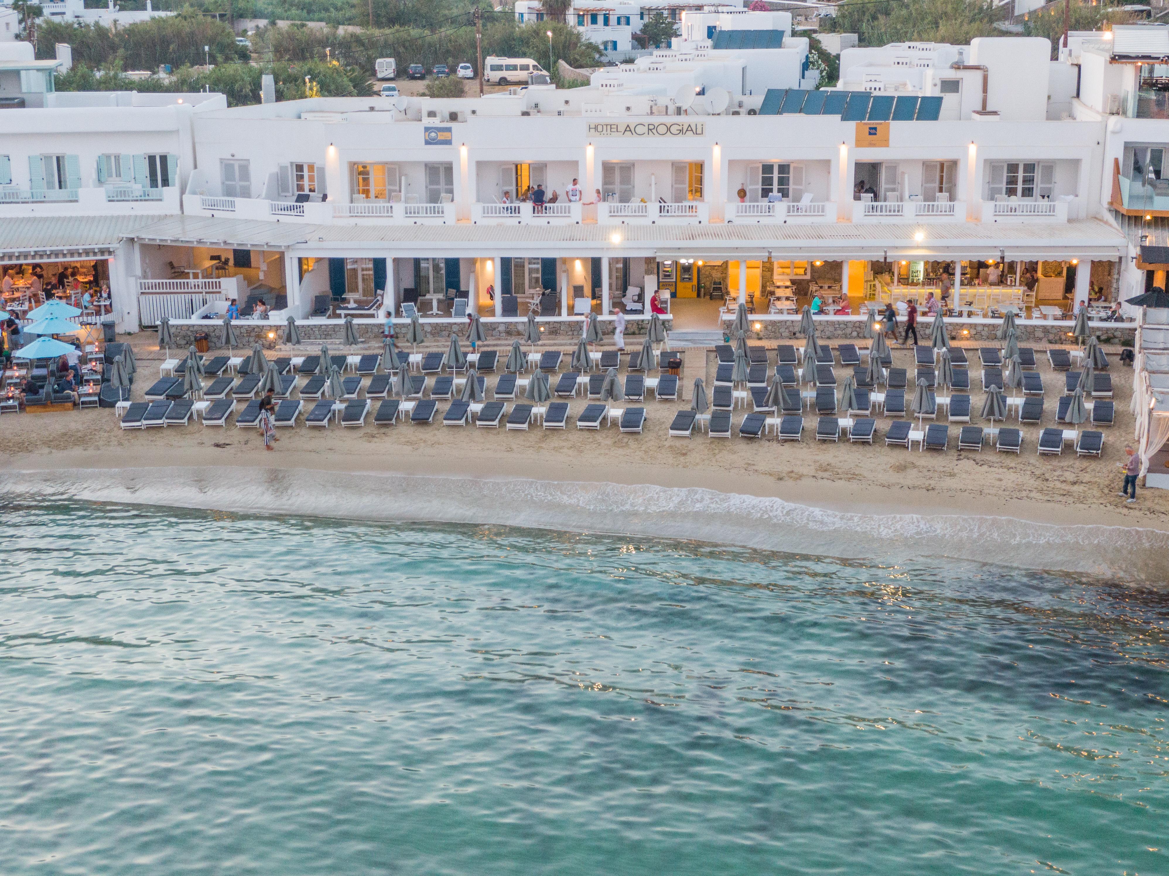 Acrogiali Beachfront Hotel Mykonos Платис Ялос Экстерьер фото